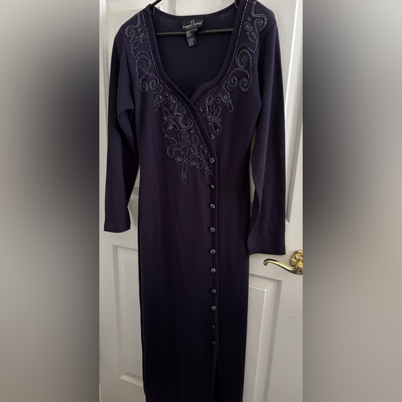 Vintage Carole Little Purple Maxi Dress - Picture 1 of 4